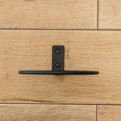 6 Inch Flower Pot Holder Ring, Set of 3 Pot Wall Mounted Metal Planter Hanger, Collapsible Bracket, Iron Black